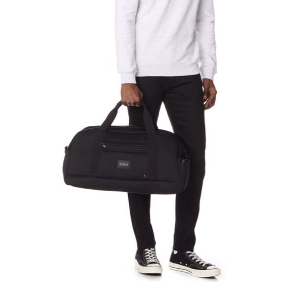 State FRANKLIN WEEKENDER / Gym Nylon Bag in Black/ Pristine - Picture 7 of 8